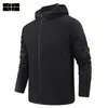 2023 Designer stone Jacket Island Sleeve Logo Men's Jacket Fashion Pullover Badge Chaoshi Brand Top coat A19