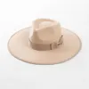 Chapeau Fedora 100% laine à grand bord de 11cm, chapeau Fedora avec nœud décoratif, ruban en feutre de Jazz pour femmes et hommes, chapeau de Shopping en forme Concave pour fête de mariage