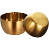 Bowls 2 Pcs Soy Sauce Container Steak Cups Seasoning Baking Stainless Steel Dish Mold Plates -pot Dip Dishes Appetizer