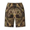 Shorts pour hommes Arbre de vie Yggdrasil Imprimer Hommes Maillots de bain Séchage rapide Beachwear Beach Board Viking Norse Boardshorts