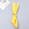 Table Napkin 48cm Square Napkins Cloth Satin Fabric Pocket Handkerchief For Wedding Birthday Party El Home Decoration