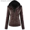 Männer Pelz Faux Pelz Damen Jacken Plue Größe Leder Jacke Frauen 2021 Herbst Winter Oberbekleidung Mantel Dame PU Kleidung weibliche Motorrad Jacken1 L230913