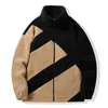 Men and women black and white woolen sweater with zipper coat casual fashion designer jacket couples 2023 coat s-5xl