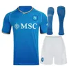 23 24 Napoli camisas de futebol Nápoles camisa de futebol 2023 2024 Osimhen KOULIBALY Lozano camiseta de futbol Maradona maillot foot MERTENS ANGUISSA kit adulto infantil