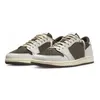 Med Box Men Women 1 basketskor 1s Satin Bred Celadon Low Olive Black Phantom Reverse Mocha Palomino Lost Found Lucky Green Mens Trainer Sneakers