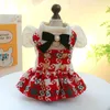 Vêtements de chien Robe d'hiver Robe de costume de fille de printemps Robes de chat Yorkies Poméranien Shih Tzu Caniche maltais Bichon Schnauzer Vêtements Jupe