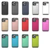 Stoßfeste Hybrid-Telefonhüllen mit verstecktem Schiebekartenhalter für iPhone 15 Pro Max 14 13 12 11 Pro Max XR XS X 7 8 Plus Dual Layer Hard Back Funda Conque