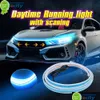 DIY CAR HOOD LIGHT RIT DAYTIME KONNING SCANING LIGHING IP68 Flexibel dekorativ omgivande neonlampatmosfär Bakgrundsbelysning 12V Drop Delive DHRPZ