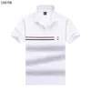 Polo lettre décontracté court hommes mode lâche revers demi manches hommes vêtements T-shirt