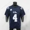 Anpassade Ole Miss Rebels Football Jersey NCAA College Jaxson Dart Quinshon Judkins Tre Harris Spencer Sanders Eli Manning Coleman Watkins Bentley IV Dayton Wade Trigg