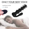 Massaggio prostatico maschile vibrante senza fili Plug anale ButtPlug G-Spot Stimolare vibratore in silicone Giocattoli sexy per uomo Gay2440