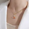 Ins Niche Design Senior Style Rhinestone temperament collarbone chain female light luxury literary retro Saturn necklace