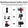 Selfie-Einbeinstative AFAITH Mini Selfie Stick Stativ Telefonhalter Ausziehbarer Tisch Einbeinstativ für Smartphone-Halter Gopro Hero 9 8 7 6 5 Schwarz W2204136001162 L230913