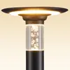 La voie solaire en aluminium de jardin allume IP54 imperméabilisent la lampe de pelouse moderne de paysage de pilier lumineux extérieur de bornes de Villa