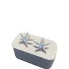 Blue Series Stud Kolczyki Kobiet Nowy niszowy projekt Iris Starfish Ucha