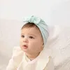 Berretti Cappelli per neonati Berretti elastici solidi Cappello Berretto per cofano per bambini Primavera Estate Cotone per bambini Sciarpa Copricapo Copricapo