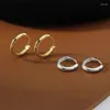 Hoop Ohrringe Sterling 925 Silber Temperament Koreanische Mode Ohr Knochen Geschenk Für Frauen Luxus Gold Designer Earing Schmuck