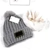 Gorros Gorros de lana al aire libre Sombreros de invierno para mujeres Hombres Moda Gruesa Gorra con puños de alta calidad Diseñador Sombrero de punto Regalo de Navidad