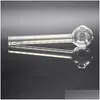 3.9 Inch Colorf Glass Pipe Oil Nail Burning Jumbo Pipes Thick Pyrex Portable Burner Smoking Tube Pink Blue Green Clear Tobacco Hook Dh8Fo
