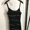 럭셔리 여성 슬링 드레스 섹시한 싱글 드레스 검은 여름 슬림 매력 탱크 드레스