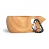 バーツール60pcs/lot Kuksa Cup New Finland Handmade Portable Wooden for Coffee Milk Water Mug Tourism Gift Drop Delivery Garden Ki Dh1mj