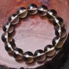 Strand Drop Natural Material Energy Stones Bracelets Round Beads Bangle Tea-Coloured Crystal Jewelry Love