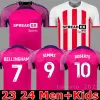 23 24 SUNDERLAND Home Soccer Jerseys STEWART SIMMS ROBERTS AMAD CLARKE DAKU EMBLETON E ONIEN Fußballtrikot PRITCHARD Herren-Kinder-Set