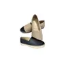 Neue Designer-Mode-Denim-Sapatos-Espadrilles aus Stroh, echtes Leder, Fischer-Schuhe mit flachen Absätzen, Lazy Zapatos Mujer, lässiges Kleid, Slip-On-Plattform, Mädchengröße 42