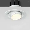 Taklampor zoom inbäddad dimbar infälld downlight 15-60 grader COB 7W 12W 15W 20W Spotlight Bakgrundsvägg LED inomhusbelysning