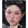 Other Cos Future Science Technology Shaped Butterfly Bone Mask Prom Makeup Transparent Er Face Party Resin Jewelry Gift 230718 Drop De Dhyuc