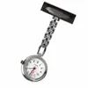 Brosches mode mini bordsficka klocka med clip brosch chain quartz klockor gåvor