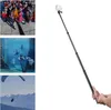 Selfie Monopods Andoer 3 Meters 98ft Carbon Fiber Selfie Stick Adjustable Extension Pole with 14 Inch Screw Replacement for Insta 360 One XOne X2 One R PanoL20309013