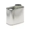Gros fer blanc personnalisé carré 250g café grain conteneur boîte en fer blanc boîtes d'emballage avec vanne de dégazage B1102