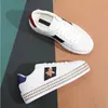 Mulheres ACE bordado plataforma tênis abelha sapatos casuais Itália luxo ouro branco verde vermelho listra treinadores andando esportes ace tênis caminhadas calçado 01