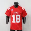 Maillot de football Ole Miss Rebels College Jaxson Dart Quinshon Judkins Tre Harris Spencer Sanders Eli Manning Coleman Watkins Bentley IV Wade Trigg Metcalf Corral