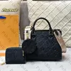 Kobiety TOTE BAG Crossbody ramię projektanty luksusowe torebki oryginalna skórzana moda dziewczyna torebka zakupowa wysokiej jakości 2PCS/zestaw z portfelem Chaoka-230908-108