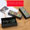 Women Eyewear Accessories Diamond Målning Ögonglasögon Solglasögon Lagring Box Faux Leather Case Diy Kit Decorative175a