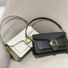 Lujoso para mujer hombre Tabby bolso de diseñador bolsas de mensajero bolso de mano bolso de cuero real baguette bolso de hombro espejo calidad cuadrado crossbody moda