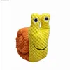 Plush Dolls Interactive Transformable Snail Pet Treat Dispensing Toy - Engaging Squeaky Plush Toy for Cats Dogs Q230913