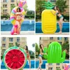 Party Favor Inflatable Swimming Ring NT Rainbow Pizza Banana Pool Lounge ADT float Mattres Life Buoy Raft Water Toys Drop Delivery Hom Dhzqa