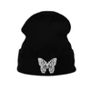 Beanie/Skull Caps Beanie Skl Winter Daily Hat Cuffed Uni Sticke Cap Black Women s Warm Beanies Ski Bonhets For and Men 2023 Drop Deli DHFK6