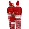 Vêtements de maison pour femmes Sleep Lounge Pyjamas de Noël en famille Ensemble assorti Pyjamas de Noël imprimé cerf Mère Fille Père Fils Tenue Look Homewear Costume 221202L230913