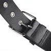 2023New Fashion Pentagram Riveted Women's Belt Punk Hip Hop Rock Jeans Men's Belt