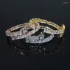 Bracciale BLIVE Cubic Zirconia Donna Fidanzata Regalo Gioielli Classico braccialetto aperto con ciondolo a doppio cuore