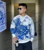 xinxinbuy Felpa con cappuccio da uomo firmata 23ss tie dye Stampa di frutta anacardi manica lunga da donna Nero verde marrone grigio bianco S-3XL