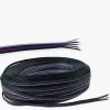 100m 5pin tråd flexibel RGBW -kabelförlängningstrådskontakt för RGBW 5050 LED -remsor Ljus ll