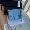 Designer Bag Tote Mini Flap Bag Handbag Crossbody Messenger Shoulder Bags Denim Blue Purse Chain Strap Classic Timeless Elegance Luxurys Handväskor Saddlehhhhhh