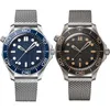 Дизайнерские мужские часы для дайвинга для мужчин No Time to Die Bond 007 Наручные часы высшего качества 42 мм с автоматическим керамическим механизмом