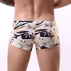 Underpants Sexy Mens Underwear Elastic Boxer Briefs Wicking All Seasons Bikini Trunks Lightweight Print Flat Boxers