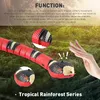 Remote control Snake Interactive Toy Realistic Simulation Smart Sensing Toys Automatically Sense Obstacles and Escape Moving Electric Tricky for Indoor Cats Dogs